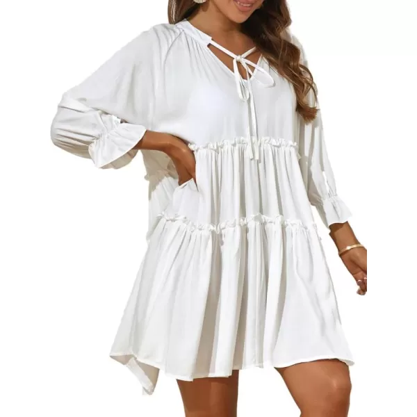 Bsubseach Women's Swimwear Beach Tunic Dress Swimsuit Cover Ups Coverups for Bathing Suit