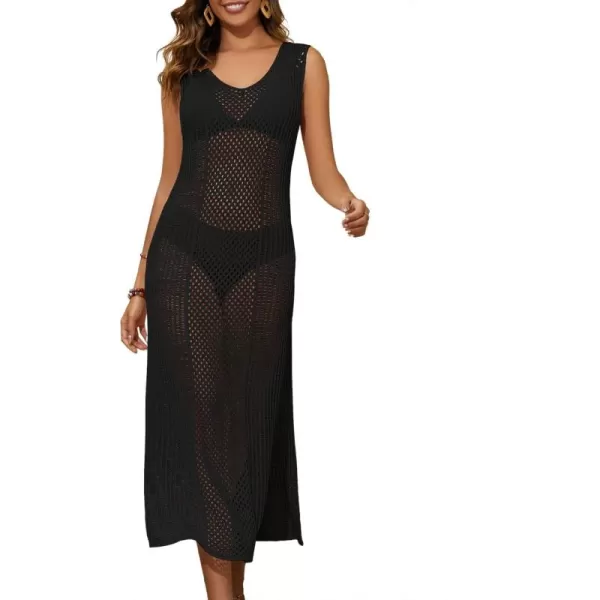 Bsubseach Women's Swimwear Cover Ups Beach Coverups Long Crochet Dress Summer Outfits