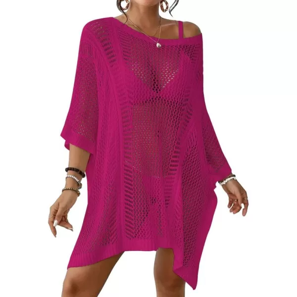 Bsubseach Women's Swimwear Cover Ups Crochet Tops for Women Swim Coverups Vacation Outfits for Women