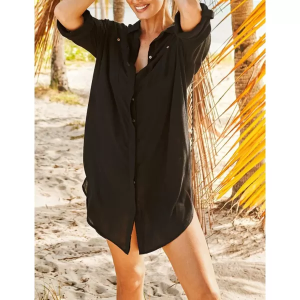 Bsubseach Bathing Suit Cover Ups for Women Button Down Beach Cover Up Vacation Outfits Swim Coverup