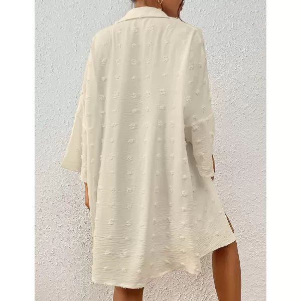 Bsubseach Women Beach Cover Up Button Down Shirt Dress Blouse Tops T-Shirt