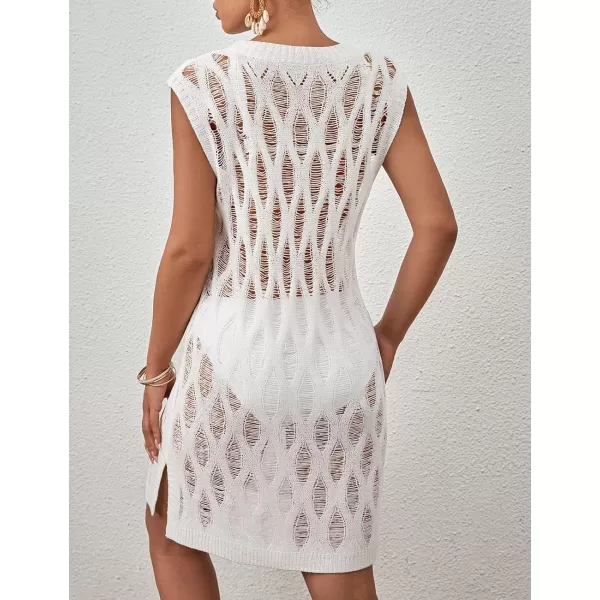 Bsubseach Crochet Cover Ups for Swimwear Women Knit Summer Beach Dress