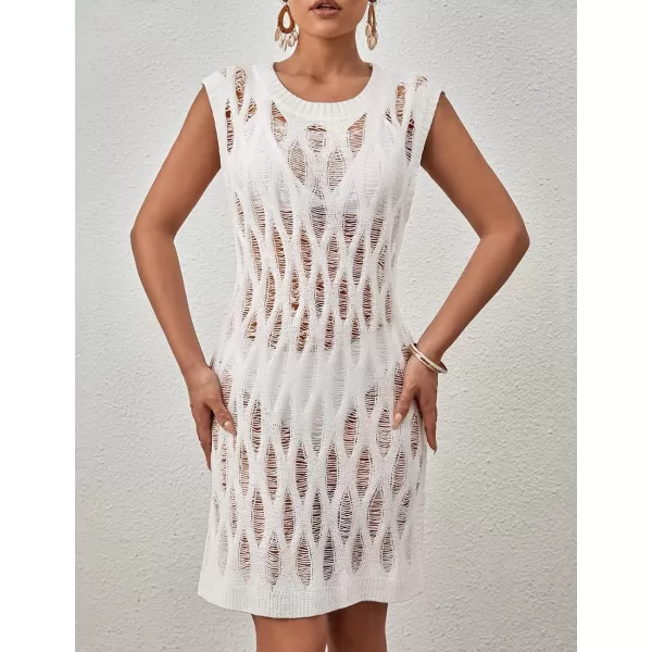 Bsubseach Crochet Cover Ups for Swimwear Women Knit Summer Beach Dress