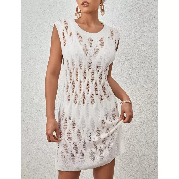 Bsubseach Crochet Cover Ups for Swimwear Women Knit Summer Beach Dress