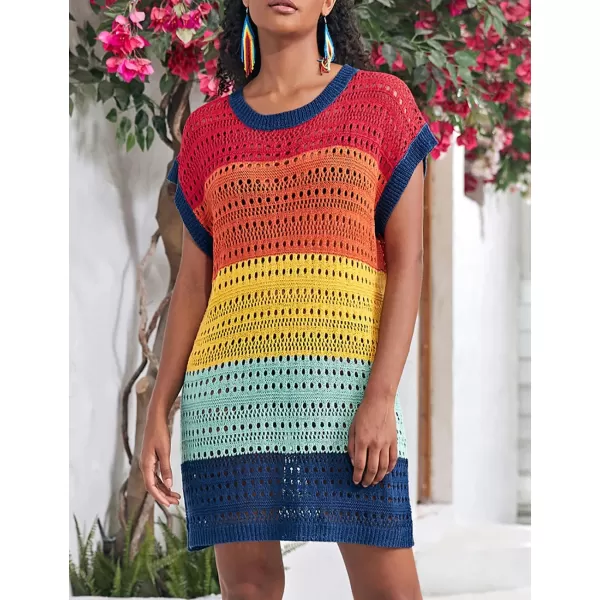 Bsubseach Crochet Coverups for Women Swimsuit Cover Up 2023 Summer Bikini Beachwear