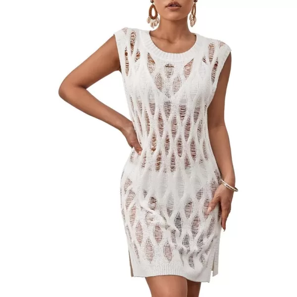 Bsubseach Crochet Cover Ups for Swimwear Women Knit Summer Beach Dress