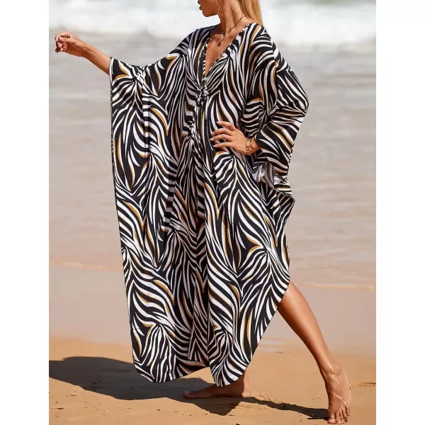 Bsubseach Kaftan Dresses Cover Up for Swimwear Women Plus Size Caftan Beach Cover Ups Resort Dress