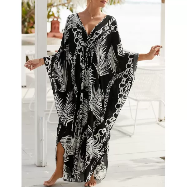 Bsubseach Kaftan Dresses Cover Up for Swimwear Women Plus Size Caftan Beach Cover Ups Resort Dress