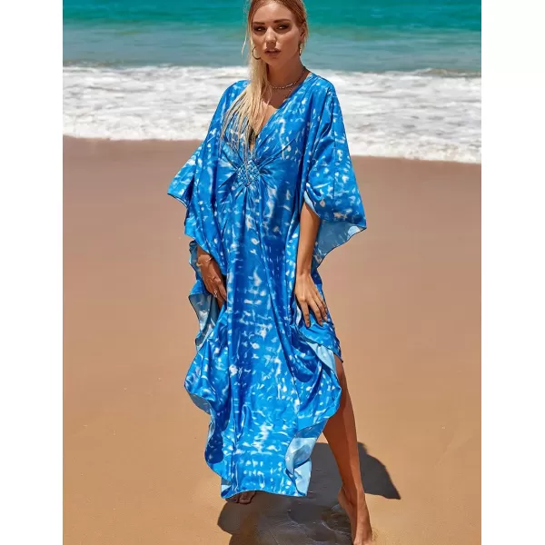 Bsubseach Kaftan Dresses Cover Up for Swimwear Women Plus Size Caftan Beach Cover Ups Resort Dress
