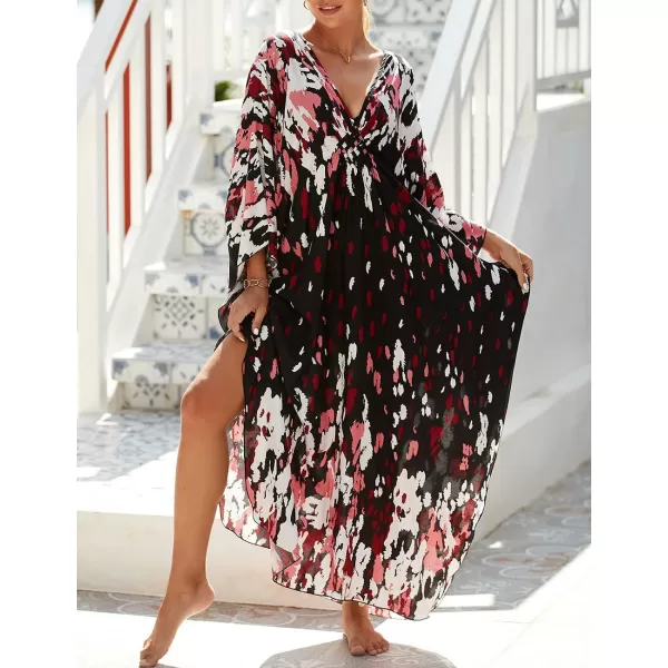 Bsubseach Kaftan Dresses Cover Up for Swimwear Women Plus Size Caftan Beach Cover Ups Resort Dress
