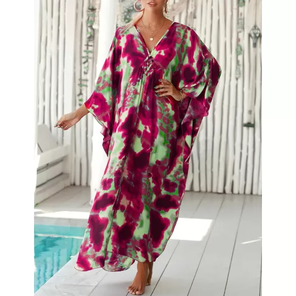 Bsubseach Kaftan Dresses Cover Up for Swimwear Women Plus Size Caftan Beach Cover Ups Resort Dress