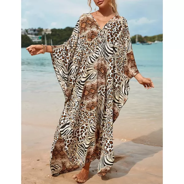 Bsubseach Kaftan Dresses Cover Up for Swimwear Women Plus Size Caftan Beach Cover Ups Resort Dress