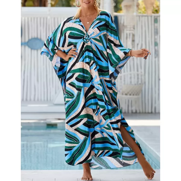 Bsubseach Kaftan Dresses Cover Up for Swimwear Women Plus Size Caftan Beach Cover Ups Resort Dress