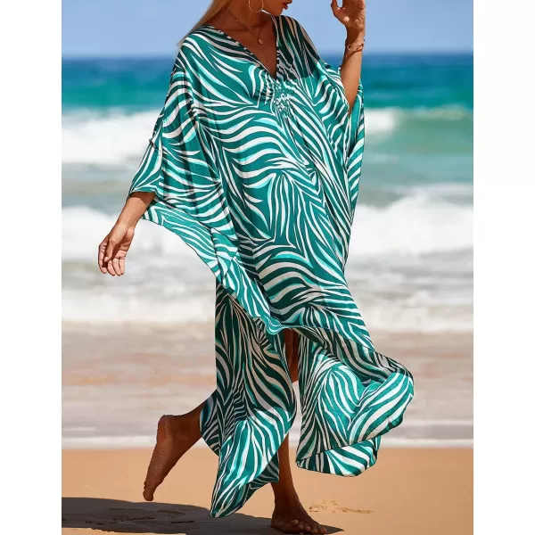 Bsubseach Kaftan Dresses Cover Up for Swimwear Women Plus Size Caftan Beach Cover Ups Resort Dress