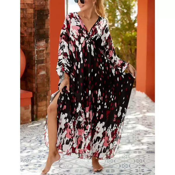 Bsubseach Kaftan Dresses Cover Up for Swimwear Women Plus Size Caftan Beach Cover Ups Resort Dress