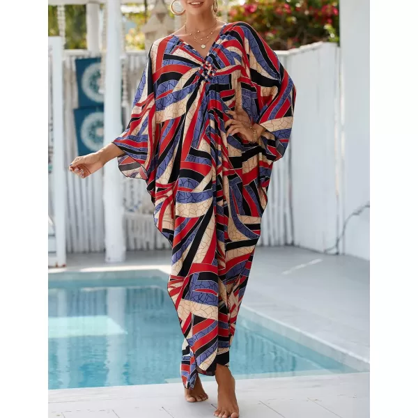 Bsubseach Kaftan Dresses Cover Up for Swimwear Women Plus Size Caftan Beach Cover Ups Resort Dress