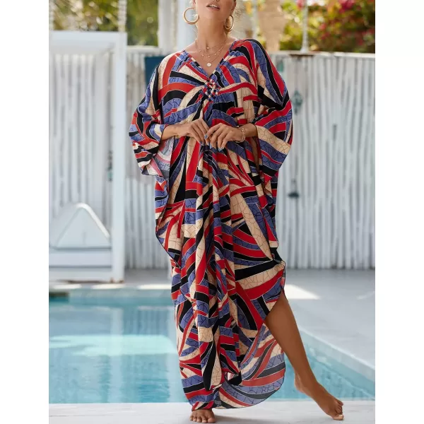 Bsubseach Kaftan Dresses Cover Up for Swimwear Women Plus Size Caftan Beach Cover Ups Resort Dress