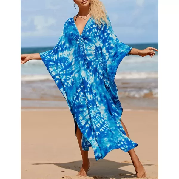 Bsubseach Kaftan Dresses Cover Up for Swimwear Women Plus Size Caftan Beach Cover Ups Resort Dress