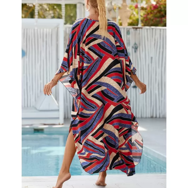 Bsubseach Kaftan Dresses Cover Up for Swimwear Women Plus Size Caftan Beach Cover Ups Resort Dress