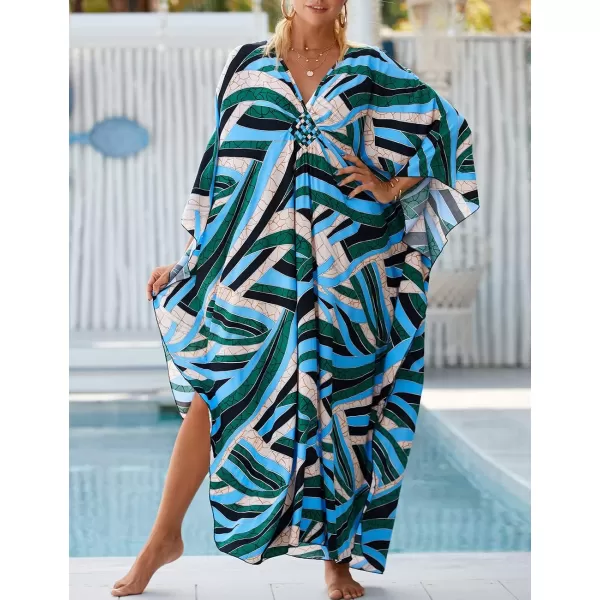 Bsubseach Kaftan Dresses Cover Up for Swimwear Women Plus Size Caftan Beach Cover Ups Resort Dress