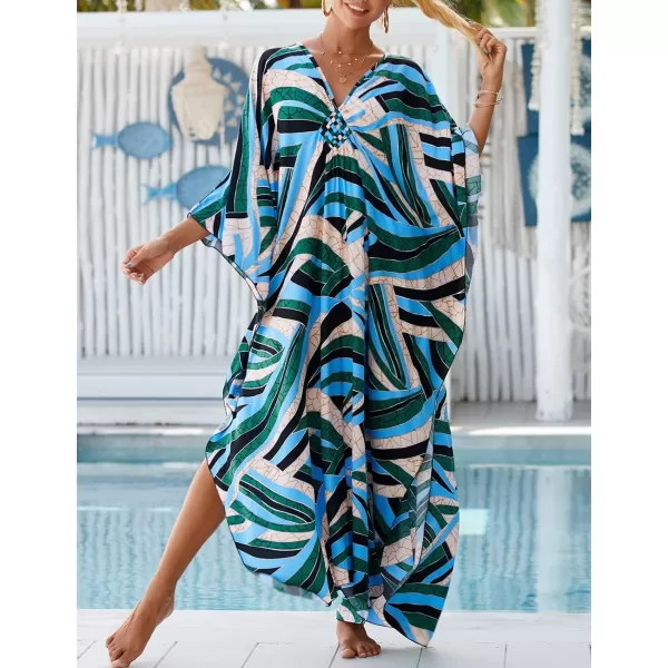 Bsubseach Kaftan Dresses Cover Up for Swimwear Women Plus Size Caftan Beach Cover Ups Resort Dress