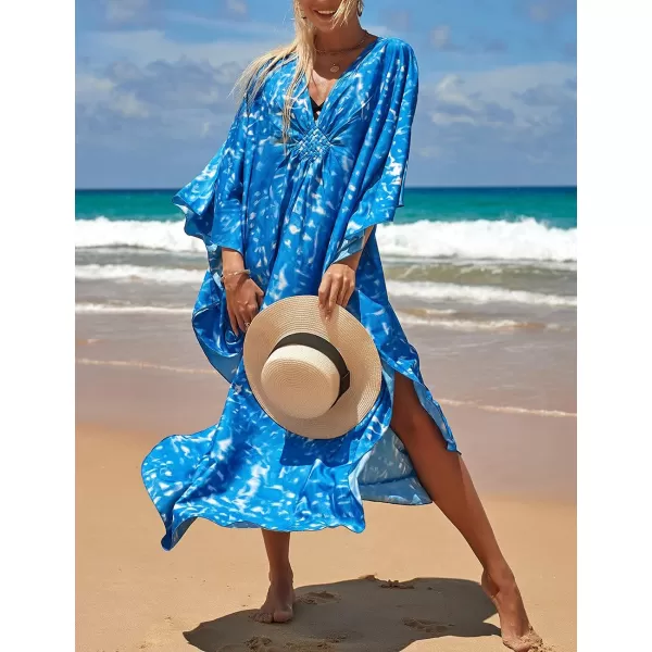 Bsubseach Kaftan Dresses Cover Up for Swimwear Women Plus Size Caftan Beach Cover Ups Resort Dress