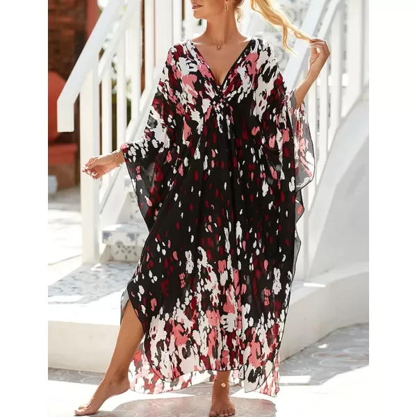 Bsubseach Kaftan Dresses Cover Up for Swimwear Women Plus Size Caftan Beach Cover Ups Resort Dress