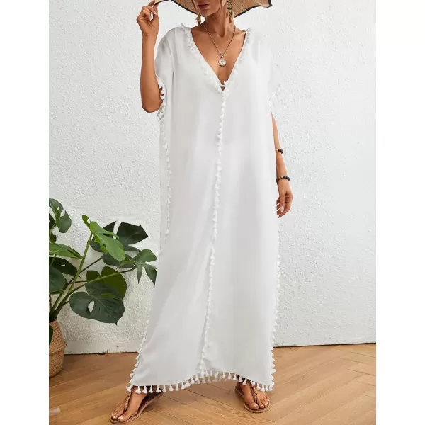 Bsubseach Kaftan Maxi Dresses for Women Bathing Suit Cover Up Beach Caftan Loungewear