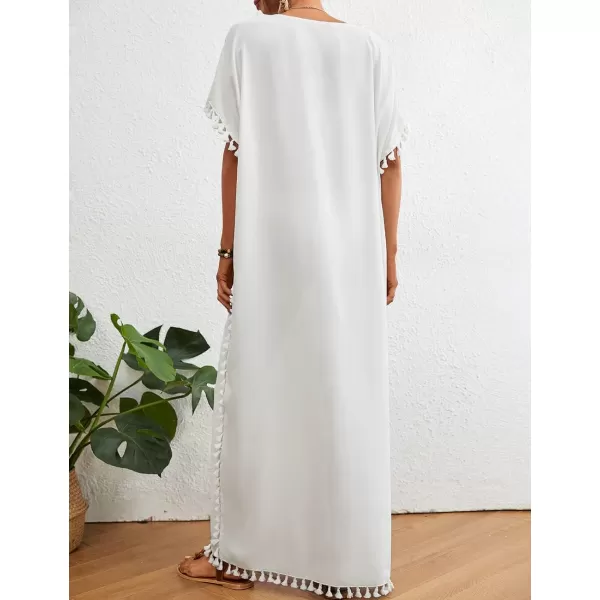 Bsubseach Kaftan Maxi Dresses for Women Bathing Suit Cover Up Beach Caftan Loungewear