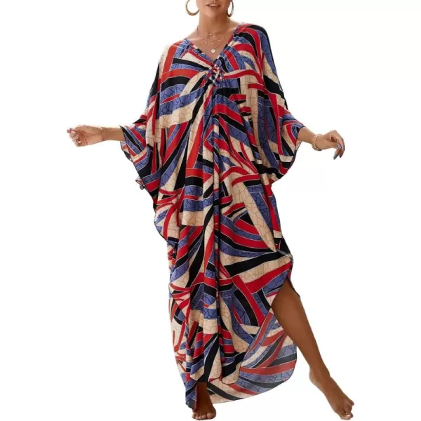 Bsubseach Kaftan Dresses Cover Up for Swimwear Women Plus Size Caftan Beach Cover Ups Resort Dress
