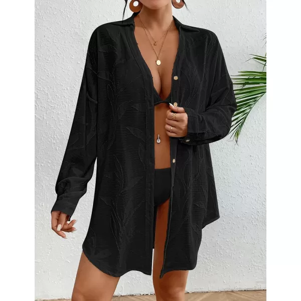 Bsubseach Women Swimsuit Cover Up Long Sleeve Bathing Suit Coverup Beach Shirt Blouses