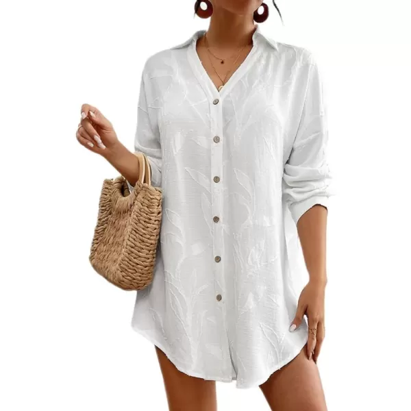 Bsubseach Women Swimsuit Cover Up Long Sleeve Bathing Suit Coverup Beach Shirt Blouses