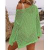 imageBsubseach Crochet Cover Ups for Women Sexy Hollow Out Swim Cover Up Knit Summer OutfitsEavocado Green
