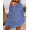 imageBsubseach Crochet Cover Ups for Women Sexy Hollow Out Swim Cover Up Knit Summer OutfitsEblue