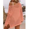 imageBsubseach Crochet Cover Ups for Women Sexy Hollow Out Swim Cover Up Knit Summer OutfitsEcoral