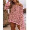 imageBsubseach Crochet Cover Ups for Women Sexy Hollow Out Swim Cover Up Knit Summer OutfitsEpink