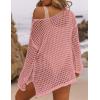 imageBsubseach Crochet Cover Ups for Women Sexy Hollow Out Swim Cover Up Knit Summer OutfitsEpink