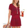 Hollow Out Wine Red