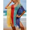 imageBsubseach Beach Crochet Dress Bathing Suit Cover Ups Sexy Coverup for Swimwear Women Summer OutfitRpatchwork 10