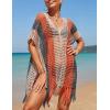 imageBsubseach Beach Crochet Dress Bathing Suit Cover Ups Sexy Coverup for Swimwear Women Summer OutfitRpatchwork 2