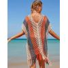 imageBsubseach Beach Crochet Dress Bathing Suit Cover Ups Sexy Coverup for Swimwear Women Summer OutfitRpatchwork 2