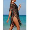 imageBsubseach Beach Crochet Dress Bathing Suit Cover Ups Sexy Coverup for Swimwear Women Summer OutfitRpatchwork 4