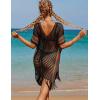 imageBsubseach Beach Crochet Dress Bathing Suit Cover Ups Sexy Coverup for Swimwear Women Summer OutfitRpatchwork 4