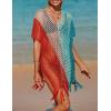 imageBsubseach Beach Crochet Dress Bathing Suit Cover Ups Sexy Coverup for Swimwear Women Summer OutfitRpatchwork 6