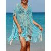 imageBsubseach Beach Crochet Dress Bathing Suit Cover Ups Sexy Coverup for Swimwear Women Summer OutfitRpatchwork 7