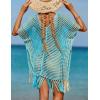 imageBsubseach Beach Crochet Dress Bathing Suit Cover Ups Sexy Coverup for Swimwear Women Summer OutfitRpatchwork 7