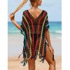 imageBsubseach Beach Crochet Dress Bathing Suit Cover Ups Sexy Coverup for Swimwear Women Summer OutfitRpatchwork 8
