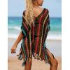 imageBsubseach Beach Crochet Dress Bathing Suit Cover Ups Sexy Coverup for Swimwear Women Summer OutfitRpatchwork 8