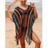 imageBsubseach Beach Crochet Dress Bathing Suit Cover Ups Sexy Coverup for Swimwear Women Summer OutfitRpatchwork 8
