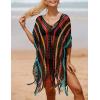 imageBsubseach Beach Crochet Dress Bathing Suit Cover Ups Sexy Coverup for Swimwear Women Summer OutfitRpatchwork 8